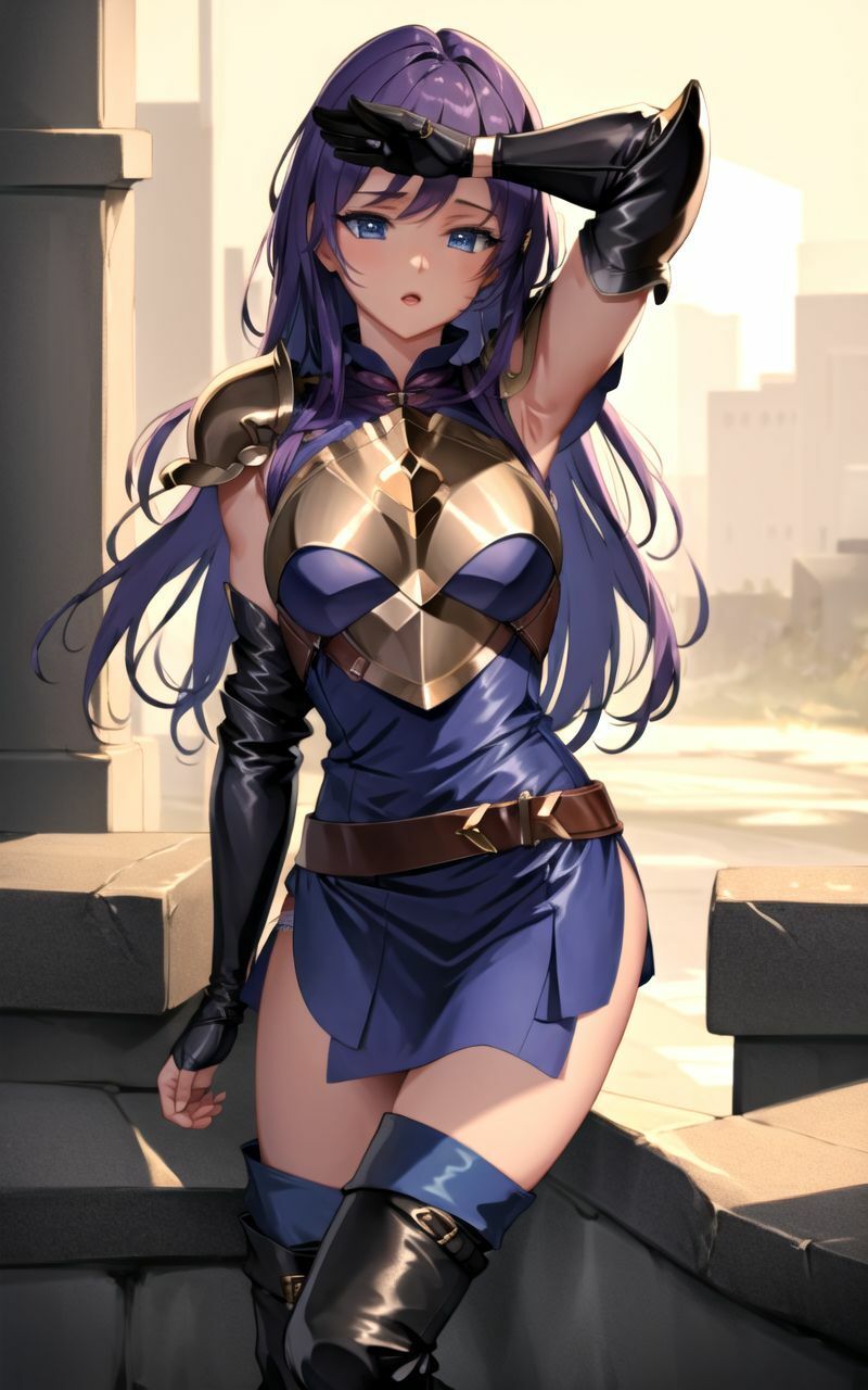 サンプル画像6:【超高画質グラビア写真集】陵●女騎士のしたぎ。ぬきの50枚〜2巻〜(ぬきぬきCG【AI】) [d_360911]