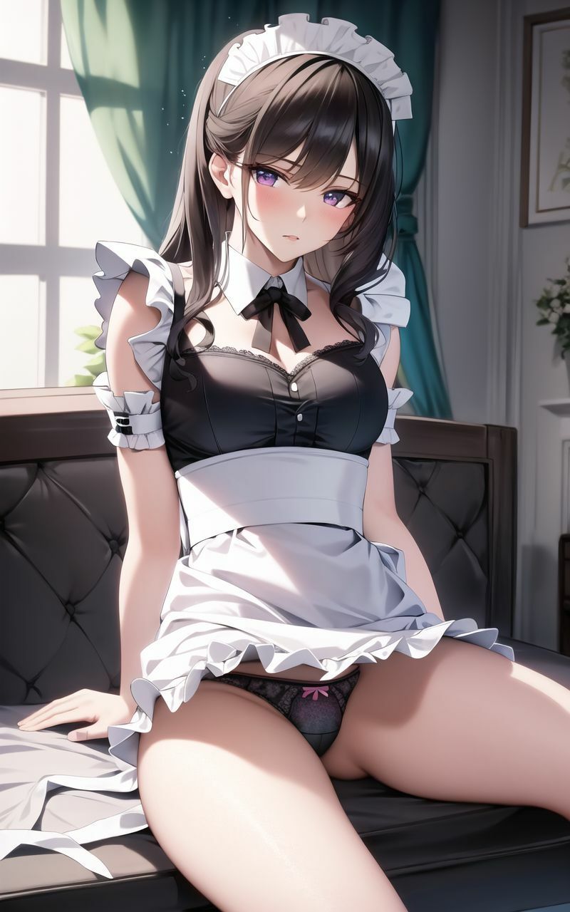 サンプル画像4:【超高画質グラビア写真集】メイドの下着。かわいい50枚〜2巻〜(キュートティーンズ【AI実写】) [d_360917]