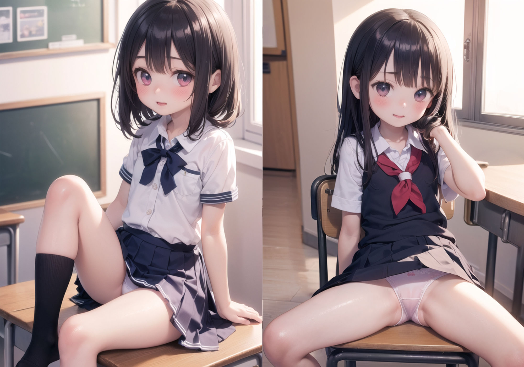 サンプル画像2:制服ロリのHな学校生活(くりーむいちご) [d_360940]