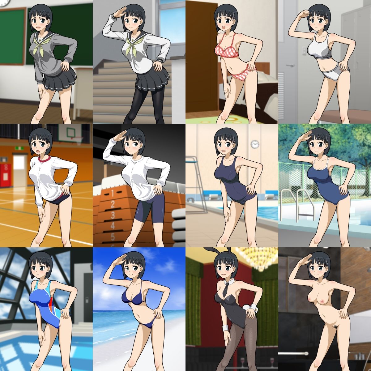 サンプル画像2:牡丹桜 画像の元 -仮想世界遊戯乃巨乳精霊森人兄愛義妹編-(牡丹桜) [d_360959]