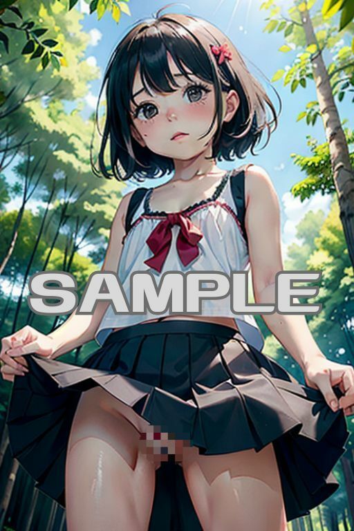 サンプル画像1:とってもえっちな夏休み(AI美女らぼ) [d_361055]