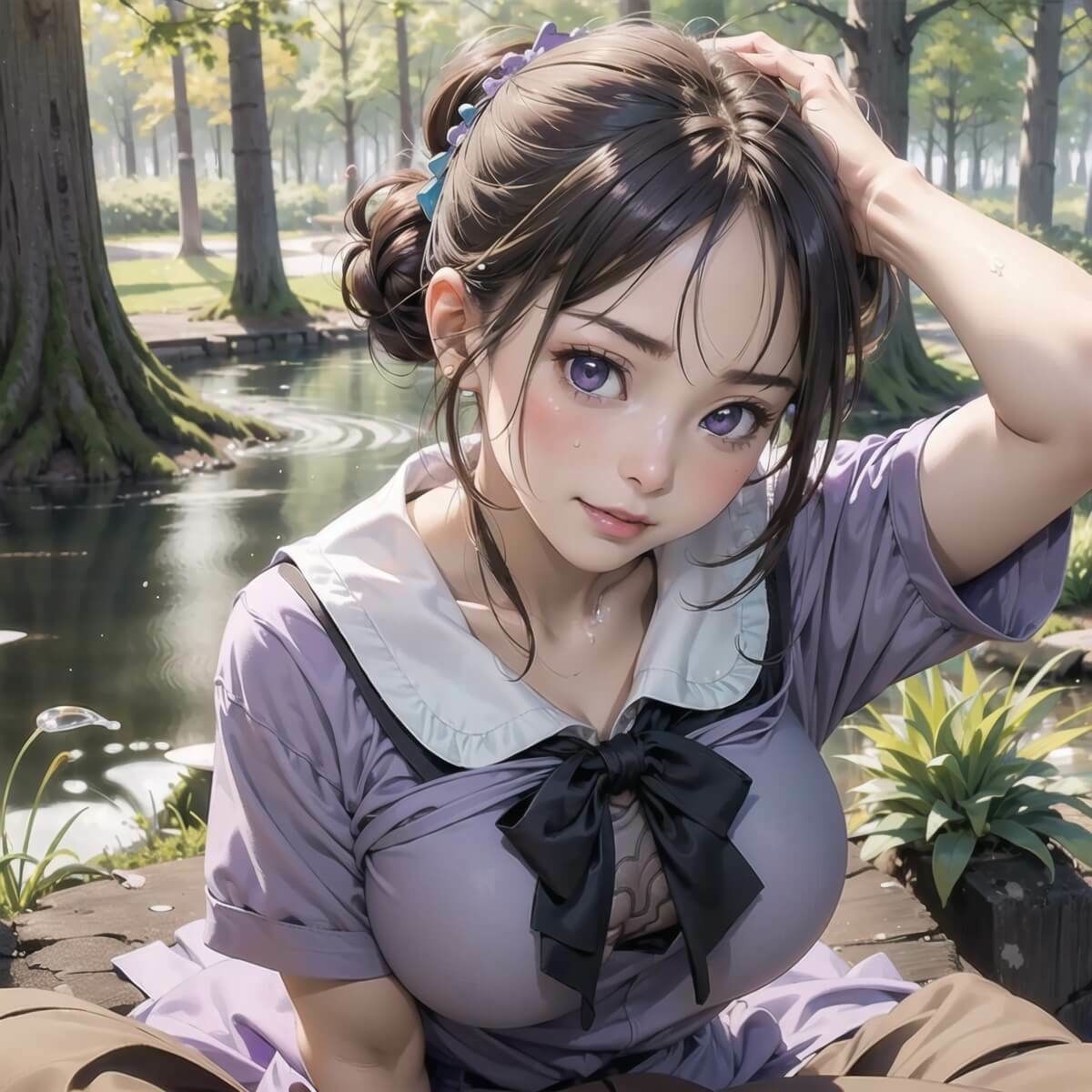 サンプル画像5:中出し大好き！ハーレム公園3【厳選100枚収録】(天堂工房) [d_361064]