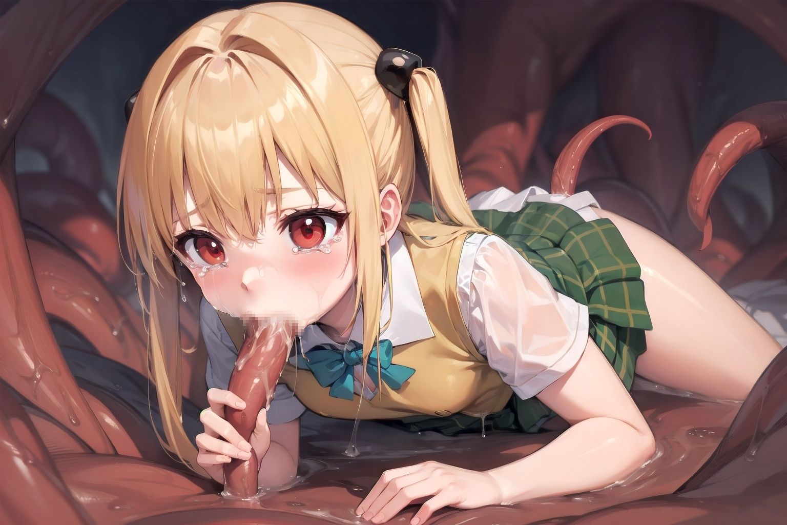 サンプル画像5:金色の闇が触手でメス堕ちするまで(ラコーンシティ) [d_361070]