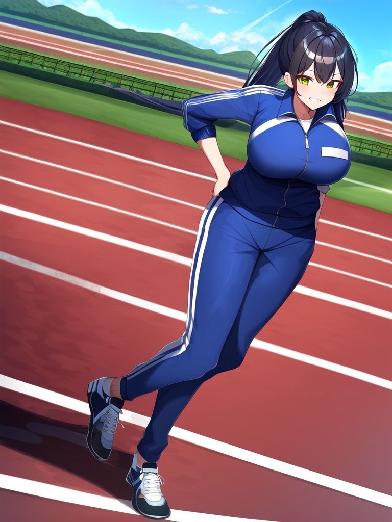 サンプル画像1:スポーツ大好きな女の子のAIイラスト集(Love and peace) [d_361090]