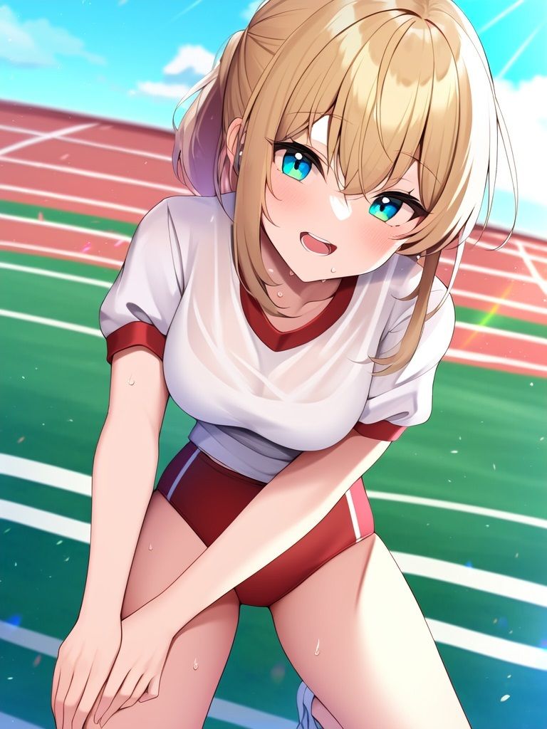 サンプル画像2:スポーツ大好きな女の子のAIイラスト集(Love and peace) [d_361090]