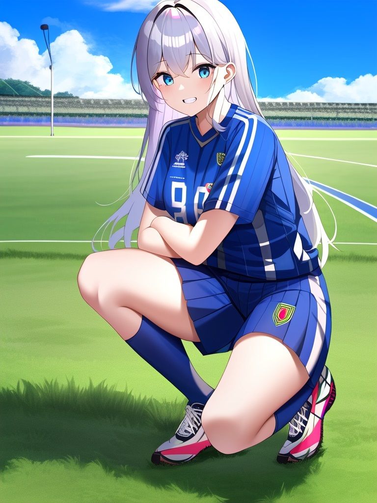 サンプル画像5:スポーツ大好きな女の子のAIイラスト集(Love and peace) [d_361090]