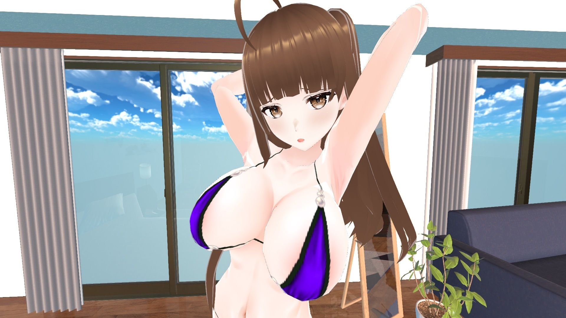 サンプル画像1:【3D写真集】巨乳エッチ少女がエロ過ぎる※ボイス動画特典付き(キュートティーンズ【AI実写】) [d_361113]