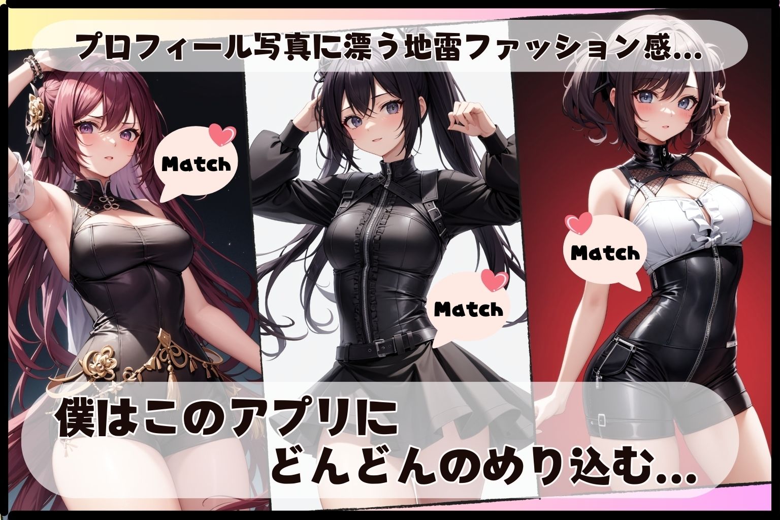 サンプル画像2:地雷系女子の誘惑 〜マッチングアプリで見つけた僕の秘密の花園〜(あなスタシア) [d_361122]