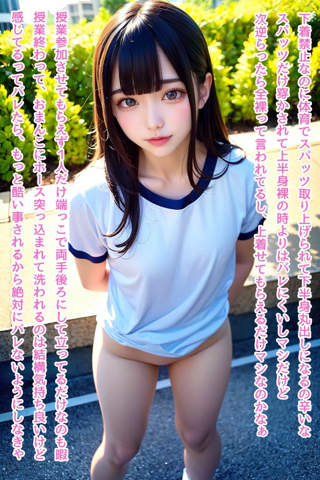 サンプル画像6:【プチストーリー付】美少女野外露出写真集(マジカルパレット) [d_361160]