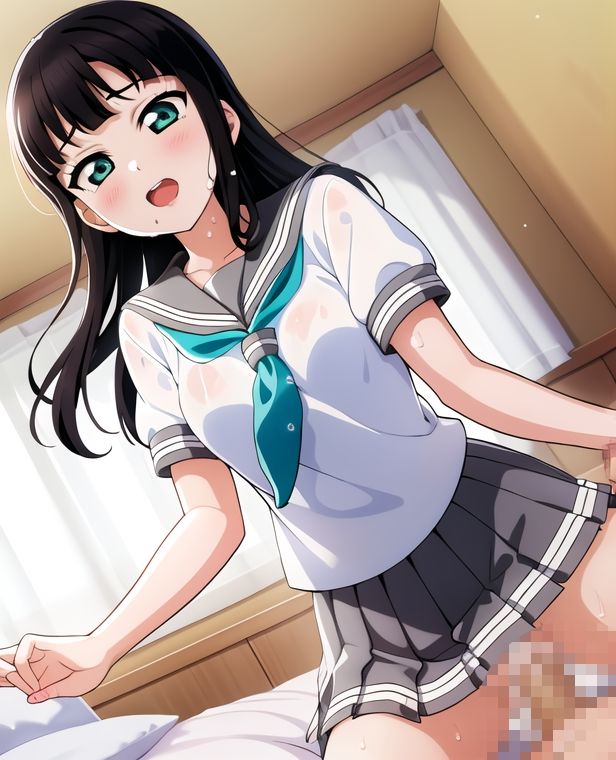 サンプル画像1:黒〇ダイヤ ラ〇ライブ エッチなイラスト集(balloon flower) [d_361246]