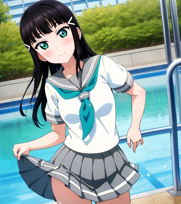 サンプル画像4:黒〇ダイヤ ラ〇ライブ エッチなイラスト集(balloon flower) [d_361246]