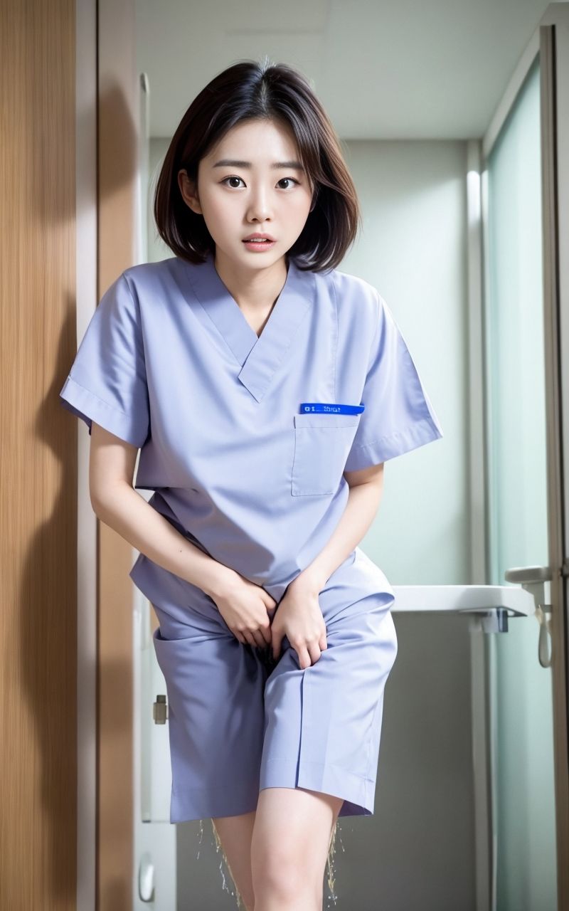サンプル画像2:おもらし看護師(P-AI planning) [d_361247]