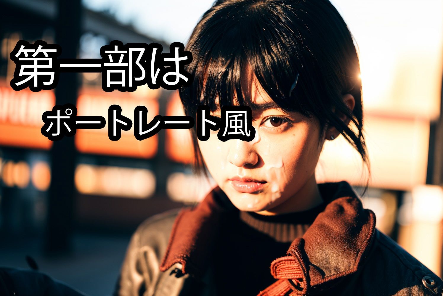 サンプル画像1:【大容量・高品質】野外で顔射される美少女 Vol.1(Fetishism AI) [d_361301]