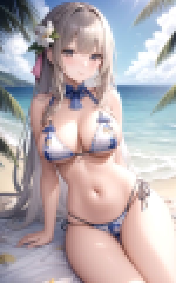 サンプル画像2:浜辺の天使の写真集(ミッドナイトモジュールズ) [d_361305]