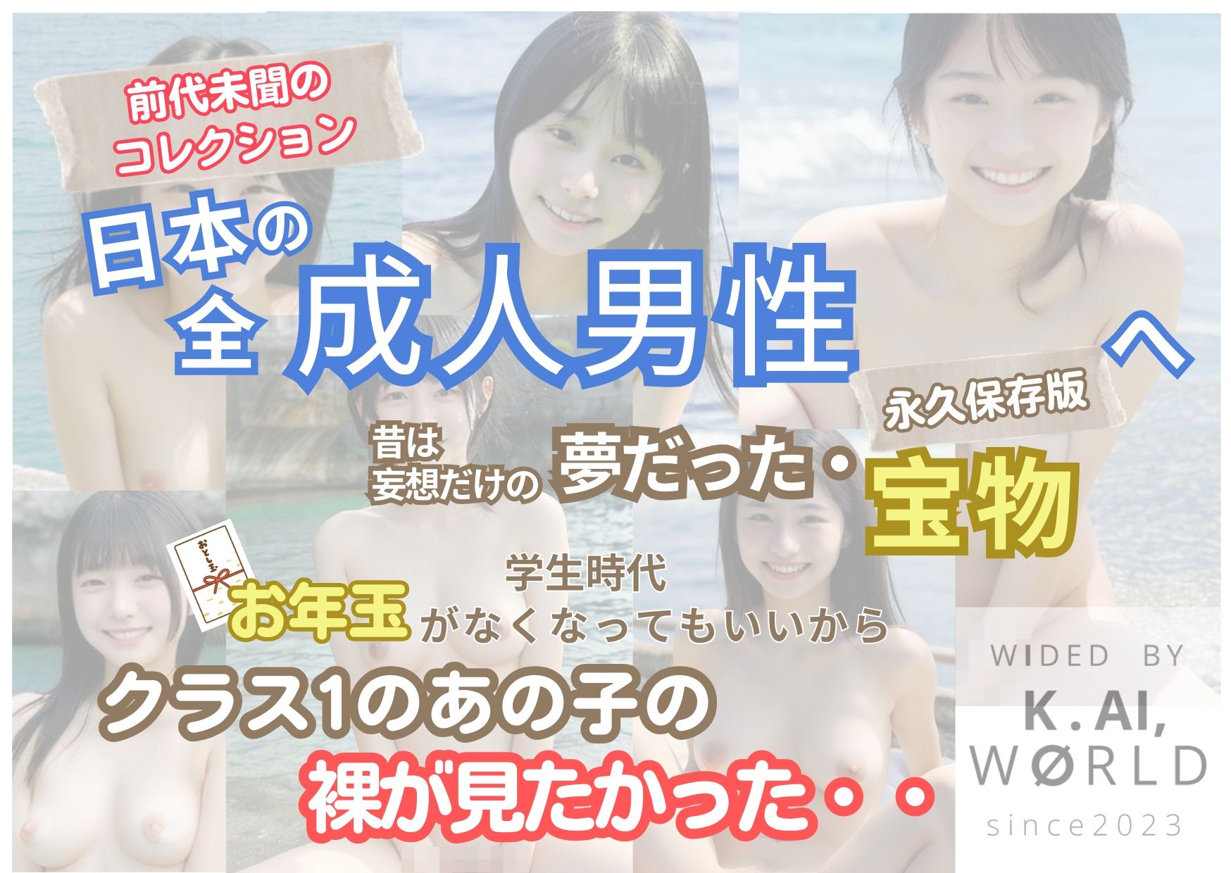 サンプル画像1:人類史上初！前代未聞の333人！大学1年新入生18歳と19歳！ 第5弾 Premium「クラスで1番の女の子の裸だけが拝める」Xデー到来！！(k.AI World) [d_361343]