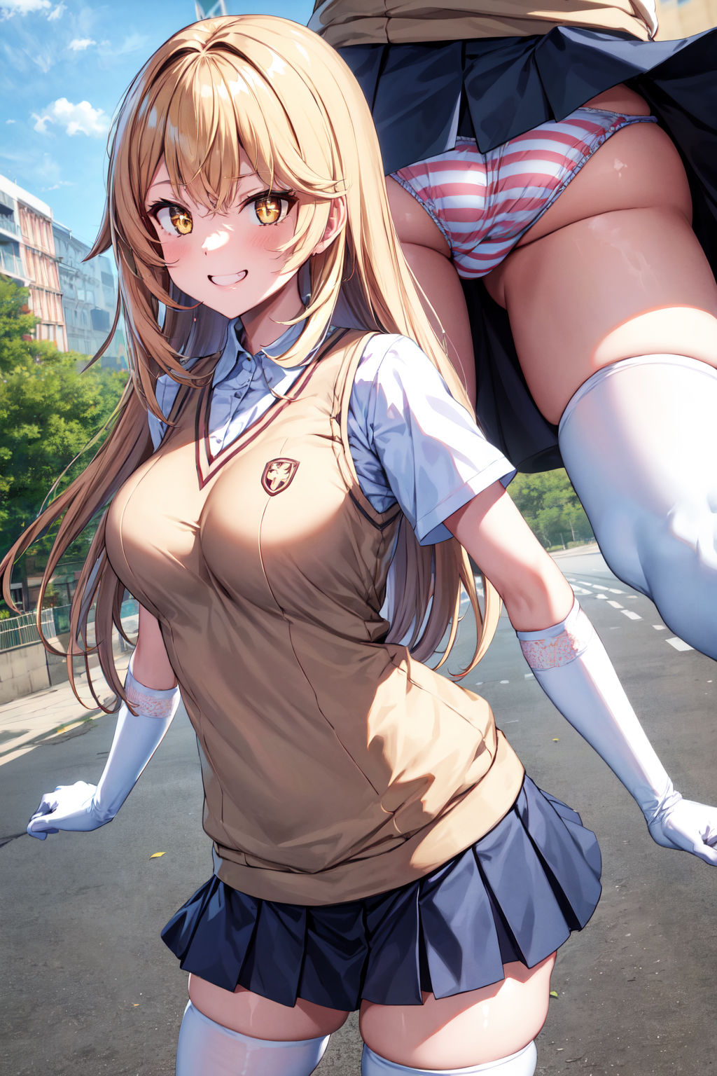 サンプル画像2:と○るシリーズ 食蜂○祈 逆さ撮りCG集(パンチラデビル) [d_361359]