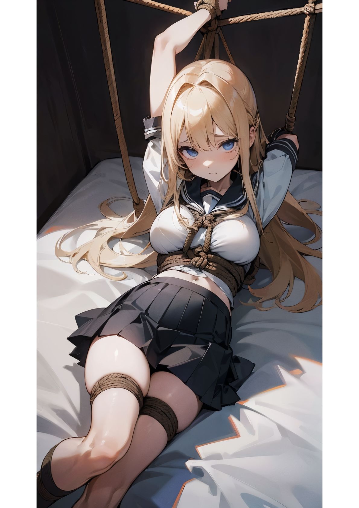 サンプル画像2:女子校生x拘束(妄想部_AI) [d_361365]