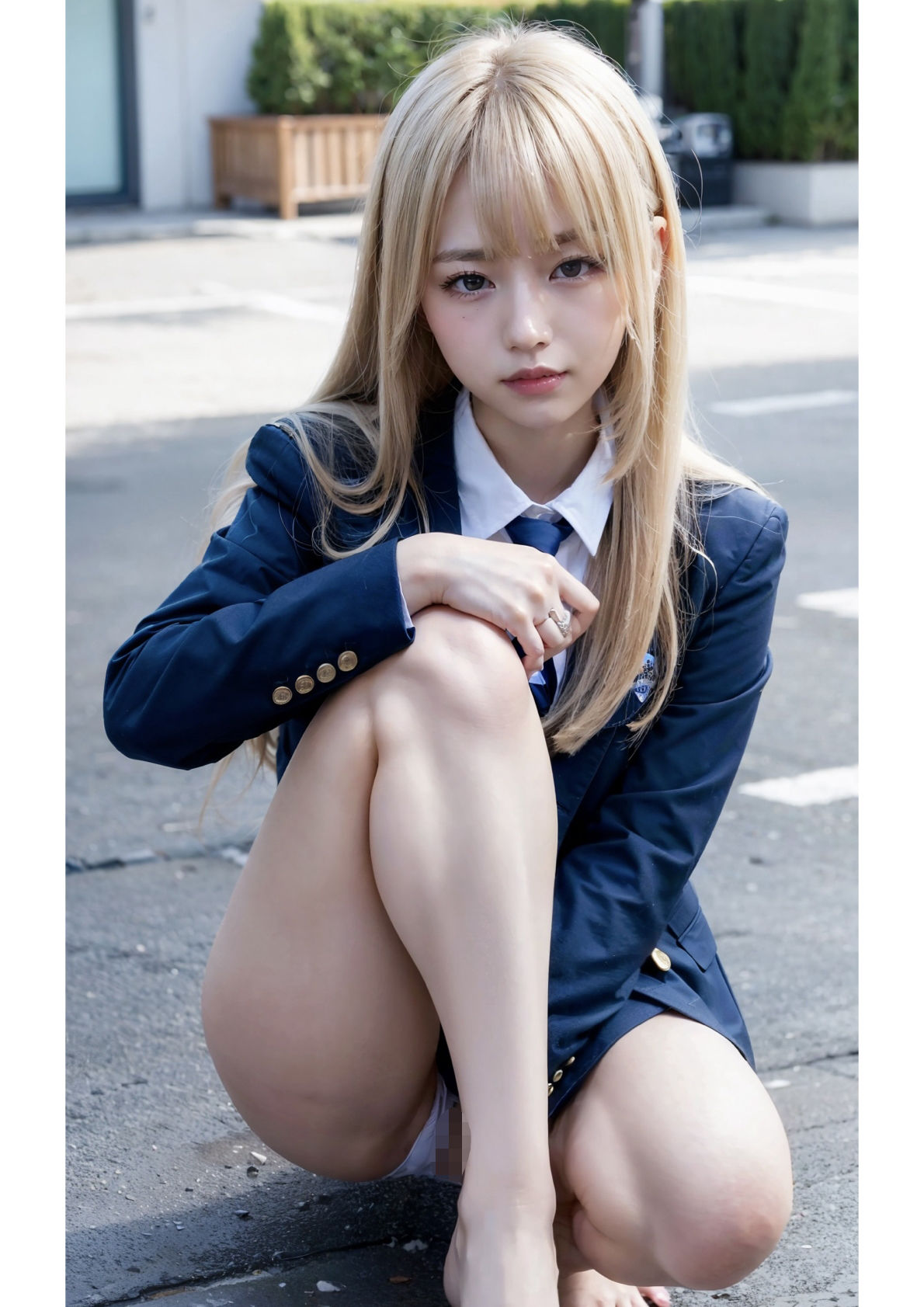 サンプル画像3:制服とギャルと僕。(妄想部_AI) [d_361368]