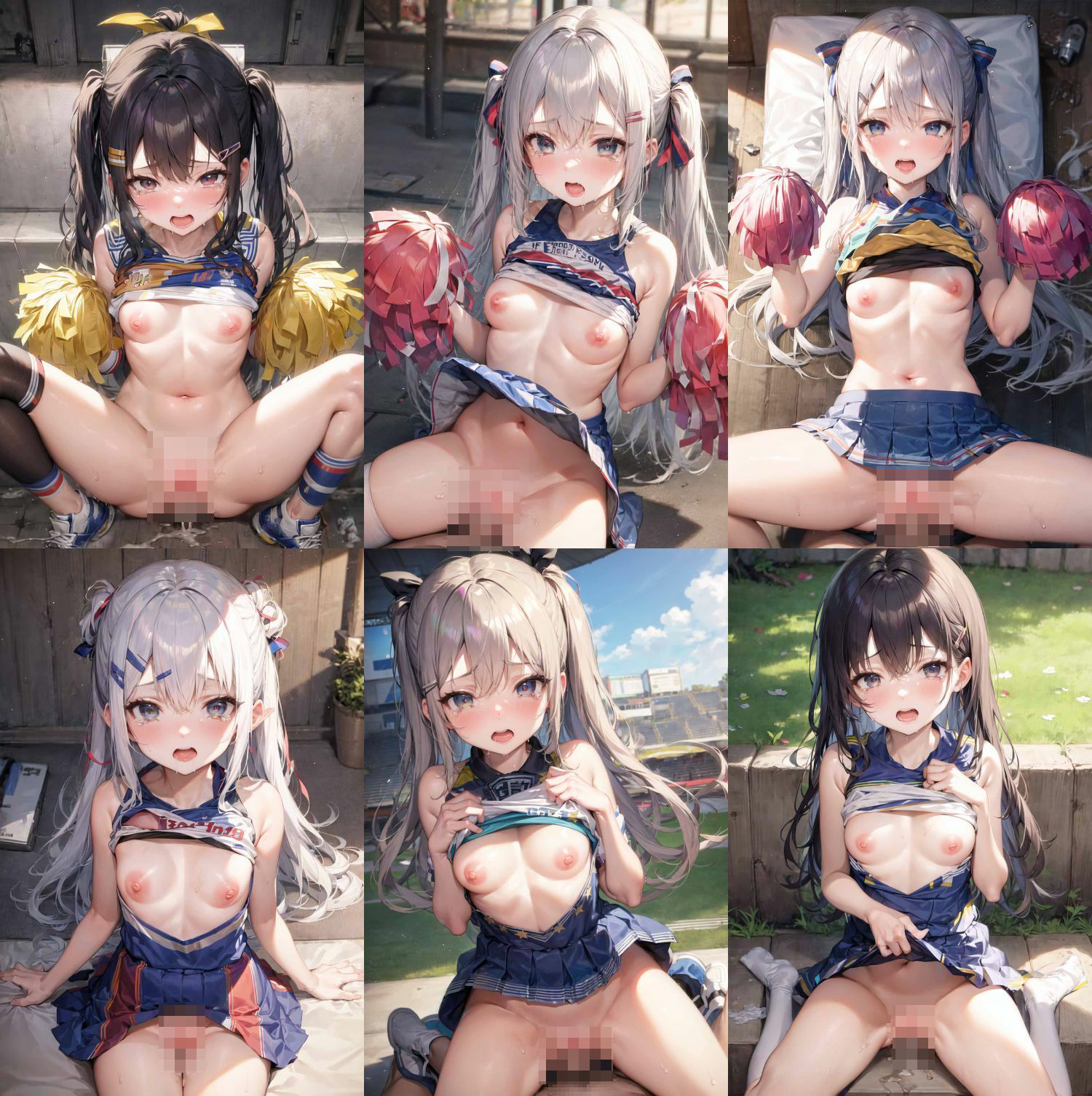 サンプル画像3:涙目のロリ顔チアガールにぶっかけ(Marchun) [d_361453]