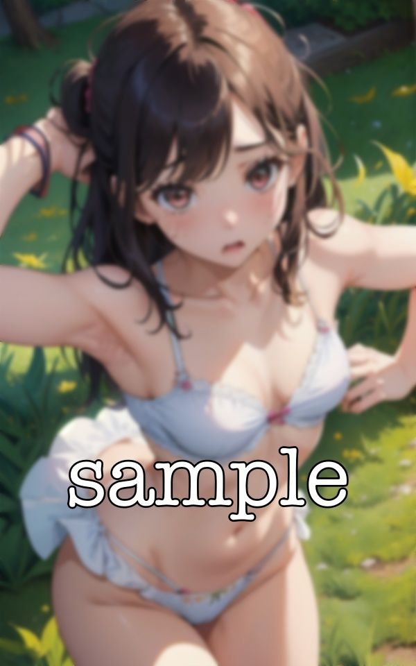 サンプル画像4:JKピクニック｜興奮が耐えない露出狂のJKを脱がせる！公園で恥じらいの露出・・・(オタクな写真館) [d_361469]