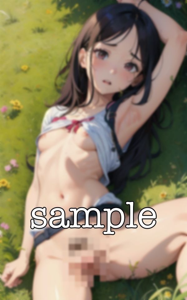 サンプル画像6:JKピクニック｜興奮が耐えない露出狂のJKを脱がせる！公園で恥じらいの露出・・・(オタクな写真館) [d_361469]