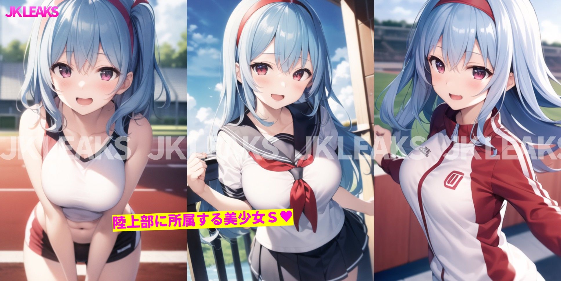 サンプル画像3:JK LEAKS 16 – 美人陸上部お〇っこ我慢編 -【おまけアニメ付】(AniyA) [d_361480]