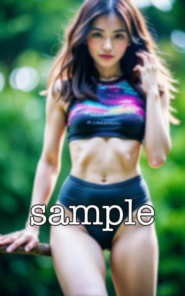 サンプル画像2:選手村の裏側！陸上選手がエッチをするために抜け出す〜美人選手がデカチンを見つけて彷徨う〜(monsterX) [d_361487]