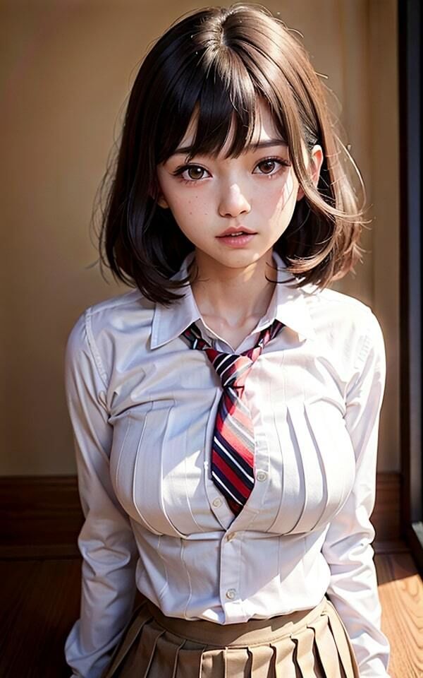 サンプル画像4:AI制服美女写真集2(AI研究所) [d_361747]