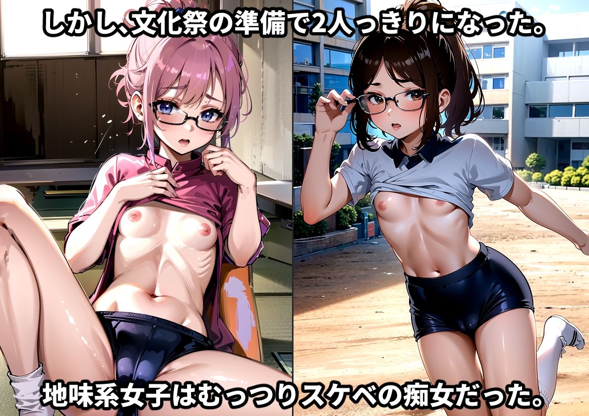 サンプル画像3:不良に憧れてイキっていた俺が放課後2人っきりになった地味系女子に連続射精させられた話(kawaii創造) [d_361751]