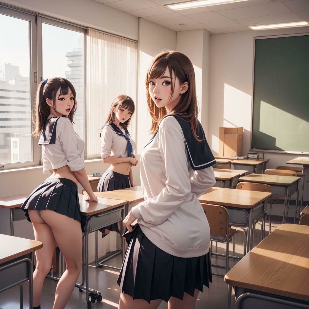 サンプル画像6:じぇーけーのお尻(心の彩り) [d_361850]