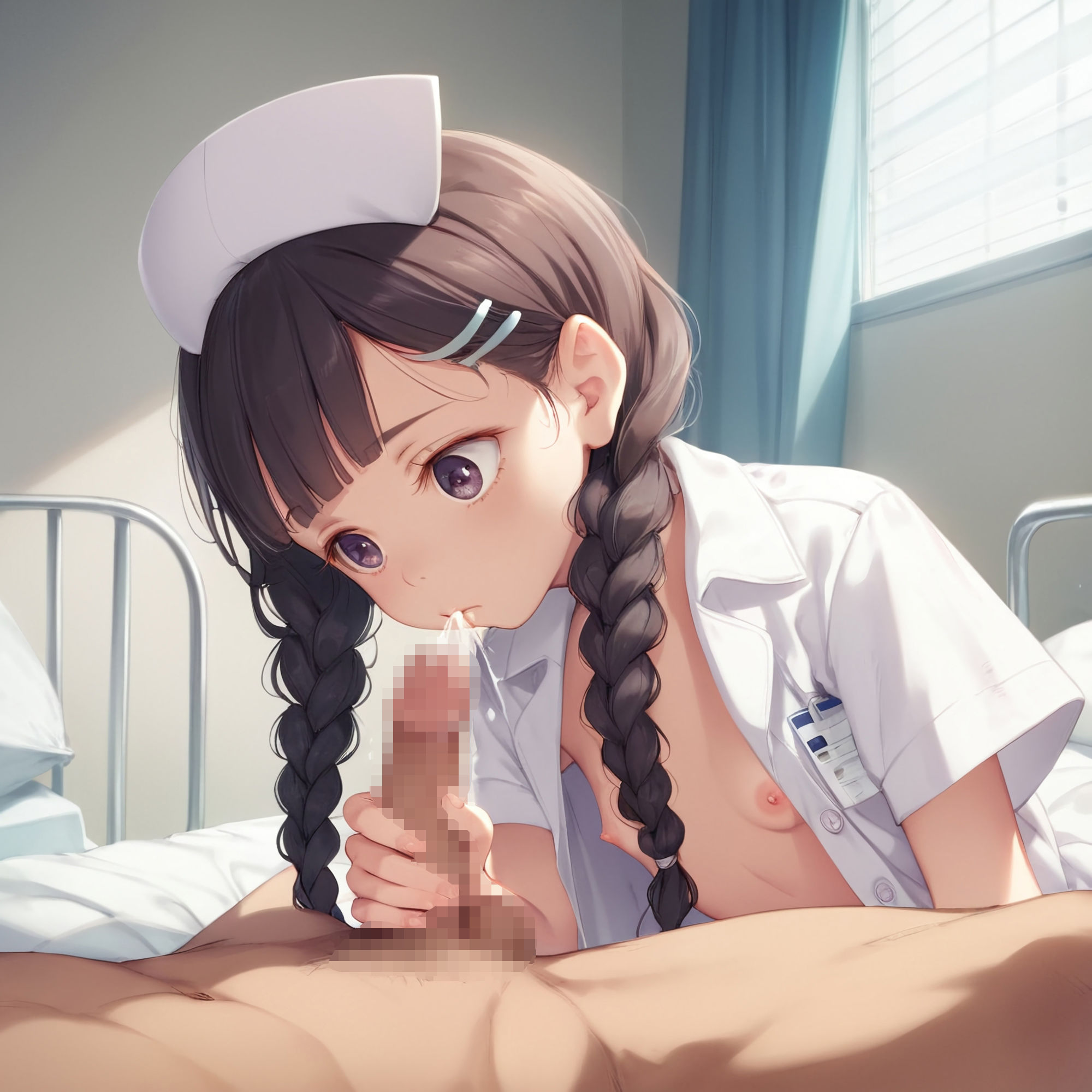 サンプル画像4:手コキ介護のろりなーす(ジャングルジム) [d_361917]