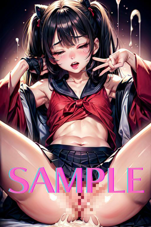 サンプル画像4:ビッチの集う女子校で中出し熱血教育(AI美女氏) [d_361919]