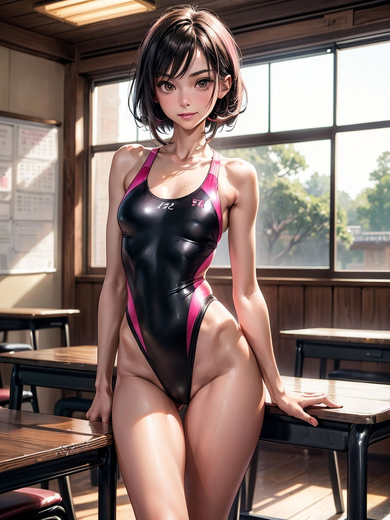 サンプル画像2:黒ピンク競泳水着美少女Vol.1(Heaven) [d_361944]