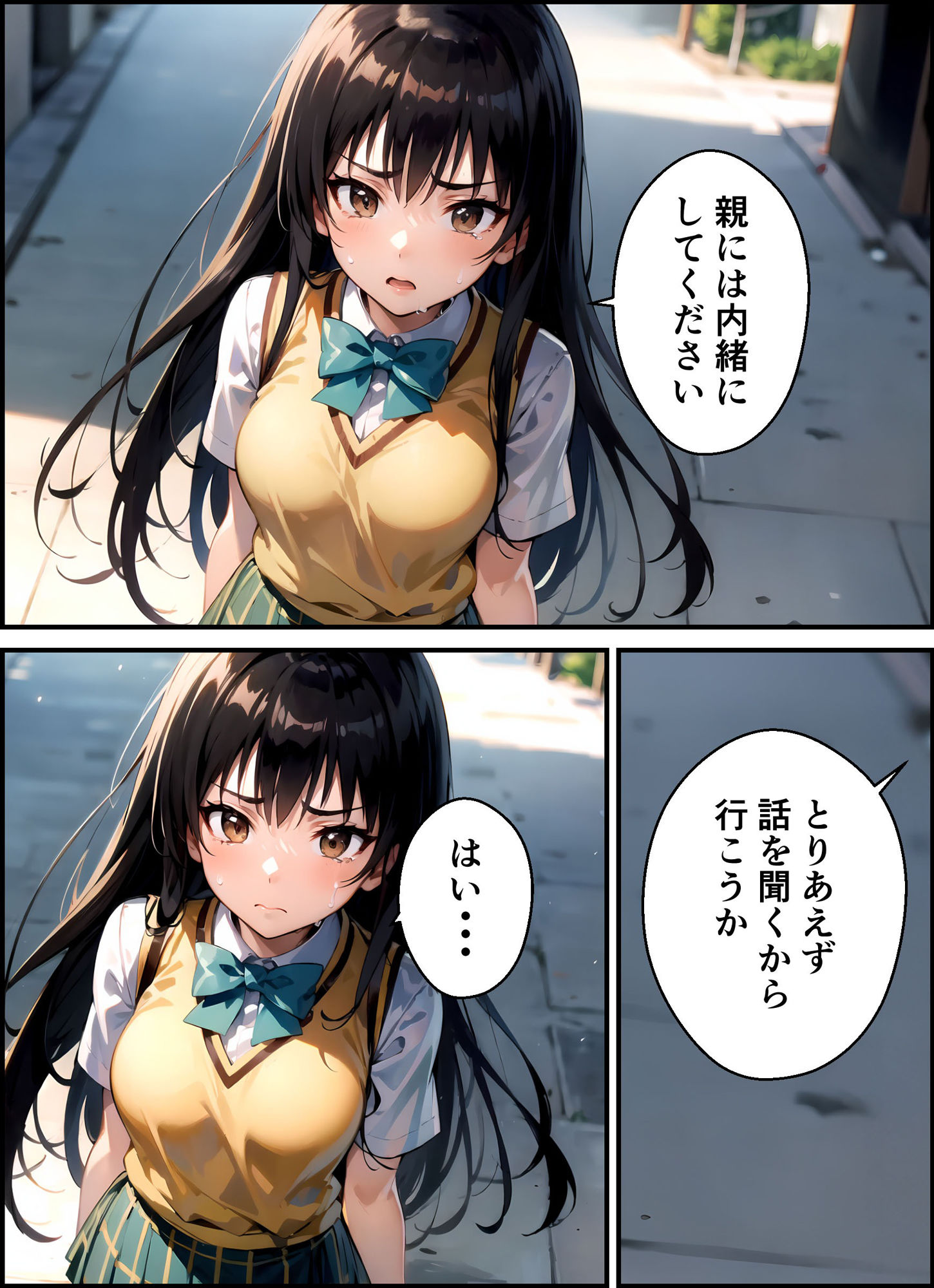 サンプル画像1:秘密を知られた女 古〇川唯編(アニアニ) [d_362026]