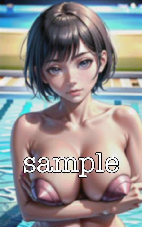 サンプル画像3:プール教室〜先生の際どい水着姿がエロすぎた特集〜平泳ぎできてないわね・・・(どえろもん) [d_362037]