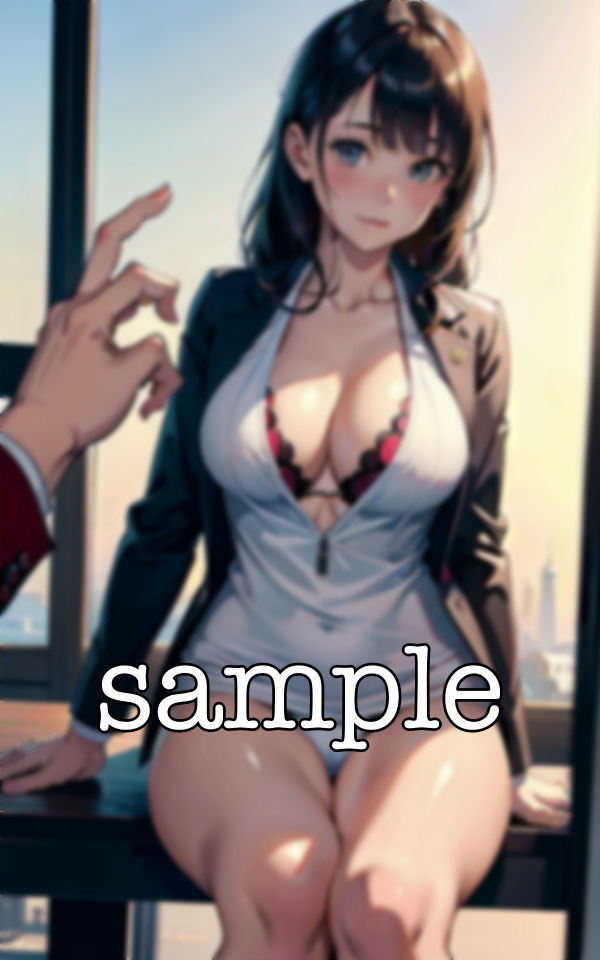 サンプル画像3:通訳と不倫関係に！美人通訳と出張するも痴女すぎる谷間で会議に集中ができないDX(高級美女クラブ) [d_362038]