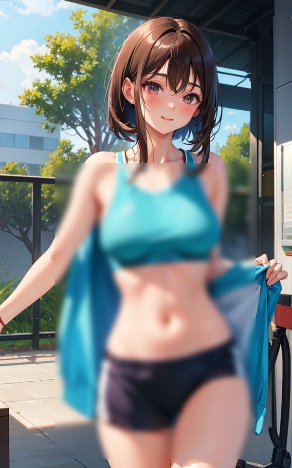 サンプル画像4:いっぱい汗かいちゃったね VOL.1(AI美女工房) [d_362094]