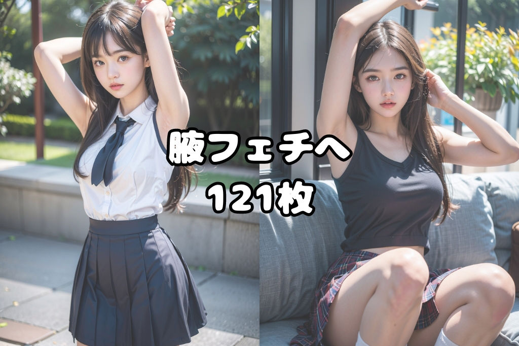 サンプル画像1:腋見せJK(彩風  咲) [d_362272]