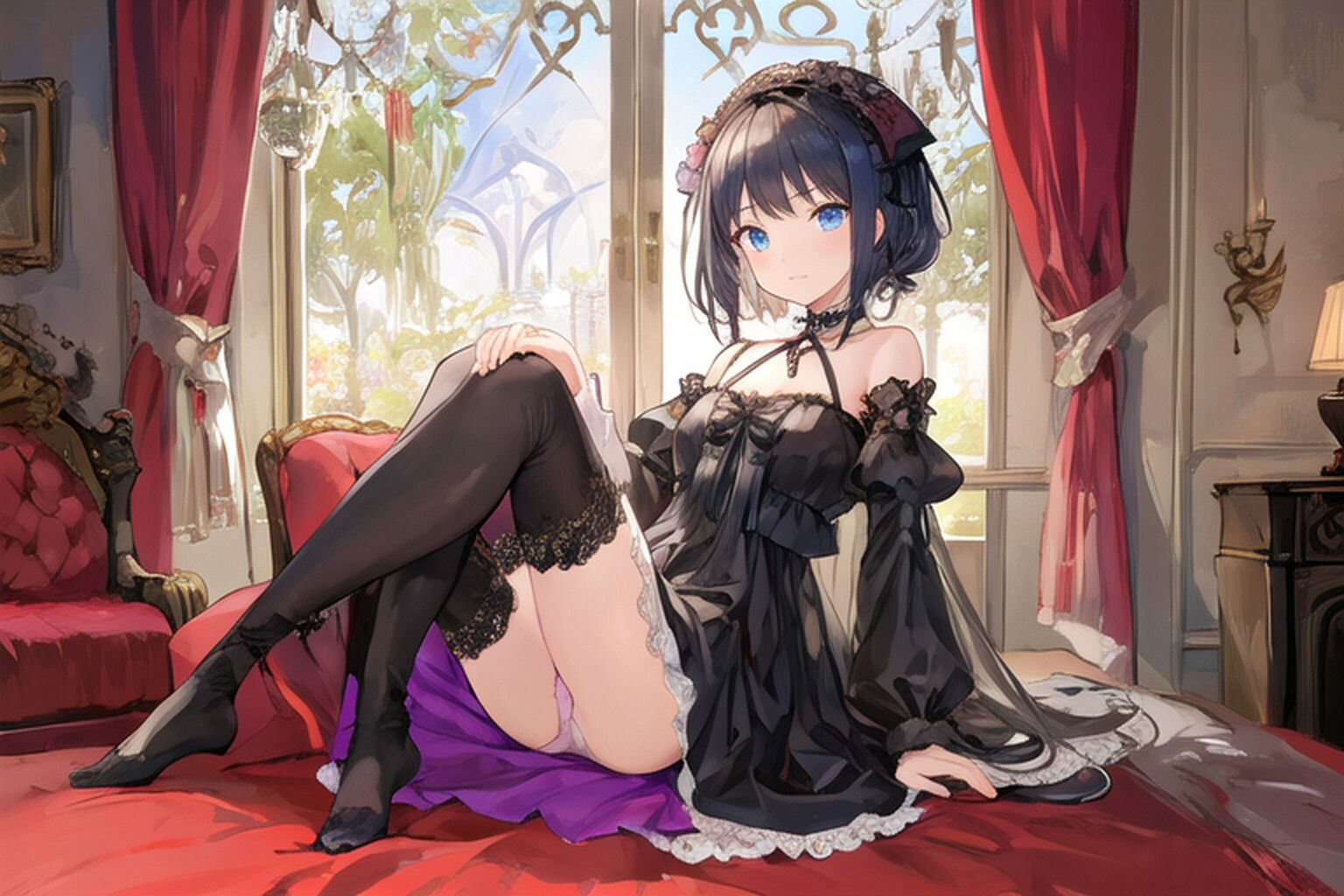 サンプル画像1:ゴスロリとパンツ(むにっとくれでぃ〜) [d_362318]