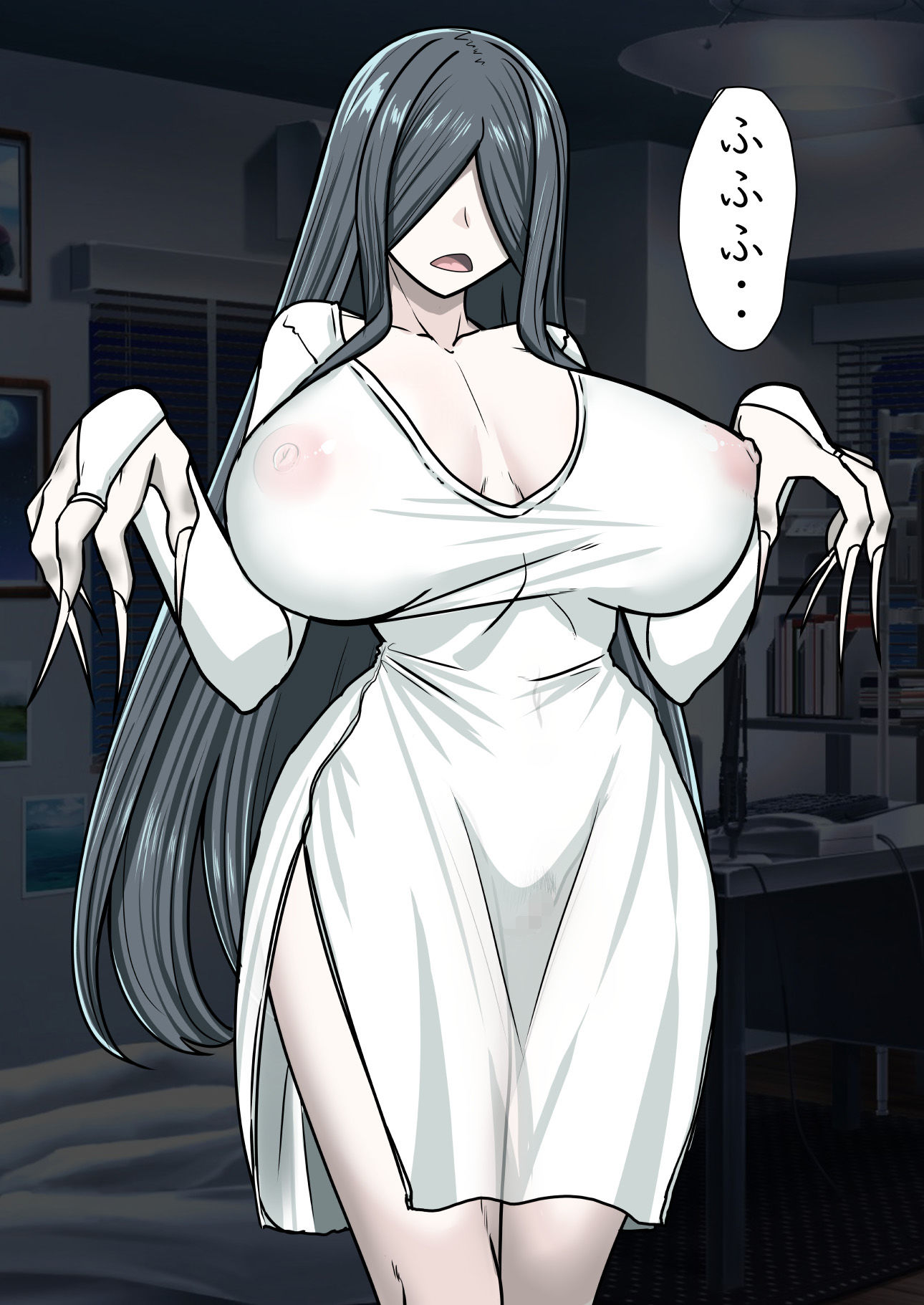 サンプル画像3:幽霊お姉さんに搾られる！(ぶるぱら魂) [d_362351]