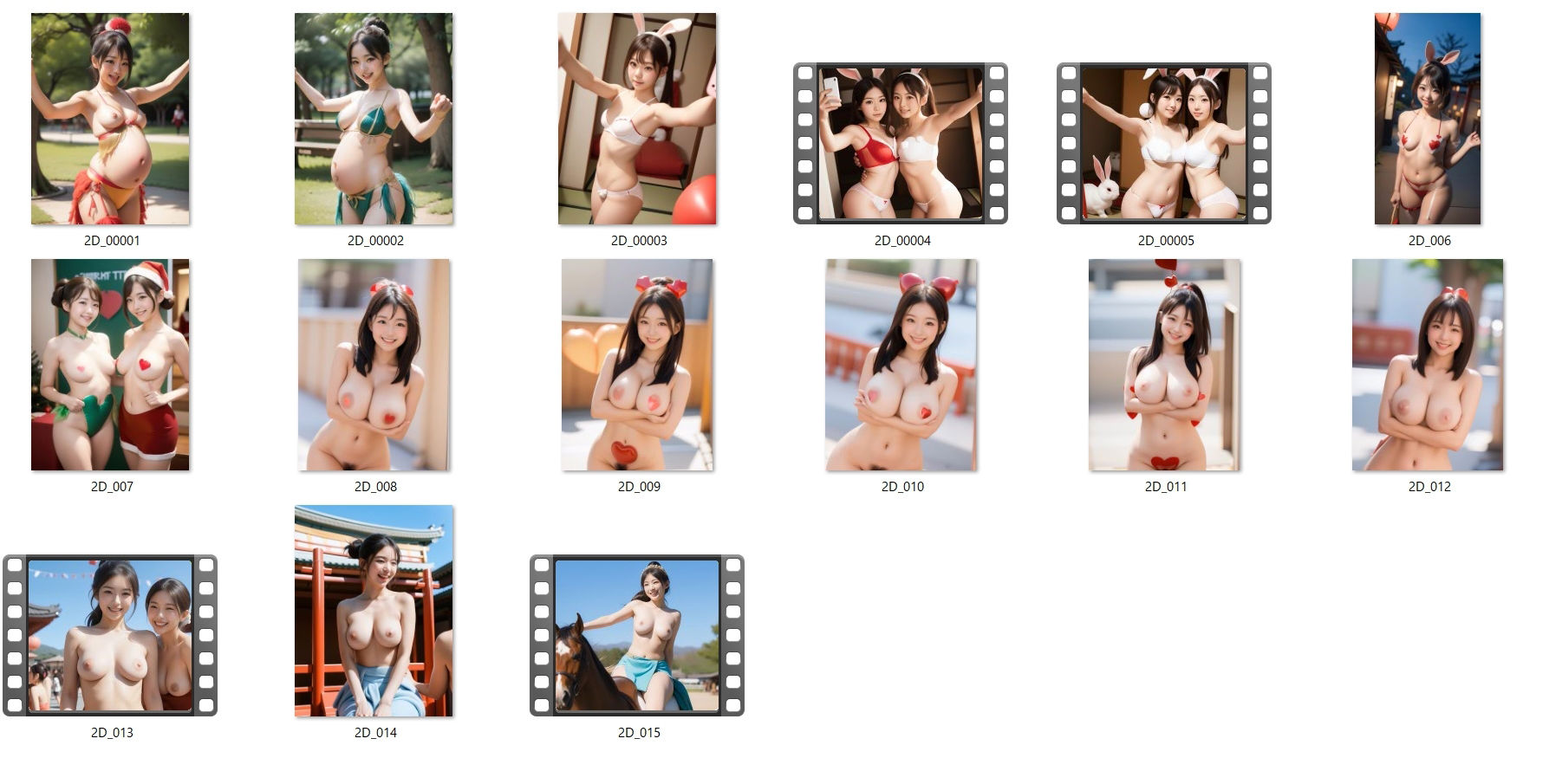 サンプル画像6:【AI画像・AI動画 】3DxAI SBS VR 立体視 着エロ動画(AI画像研究会) [d_362365]