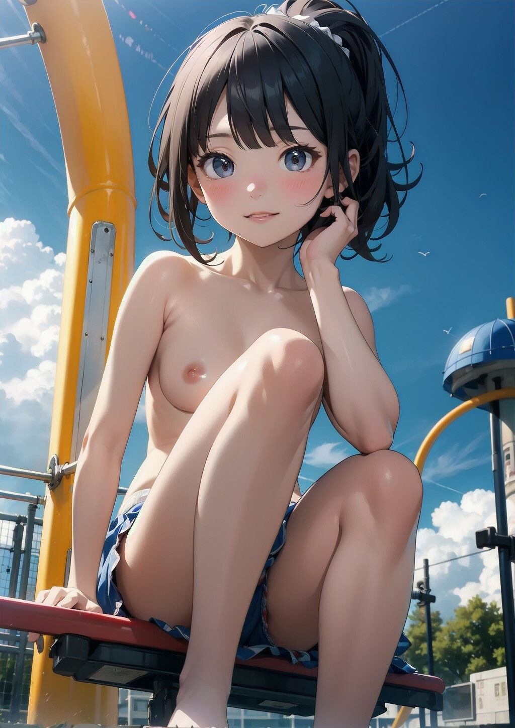 サンプル画像4:こうえんのてんし(AI電子書籍) [d_362427]