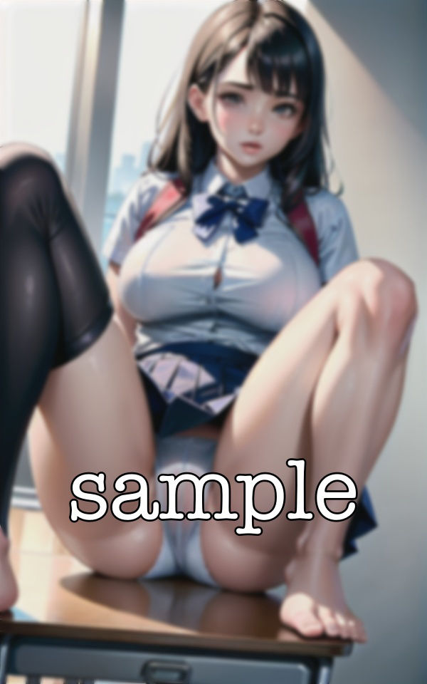 サンプル画像1:JKのまん筋スペシャル！放課後に先生と一緒に脚を開脚してテストの点数をあげてもらう・・(ワンピース企画) [d_362566]