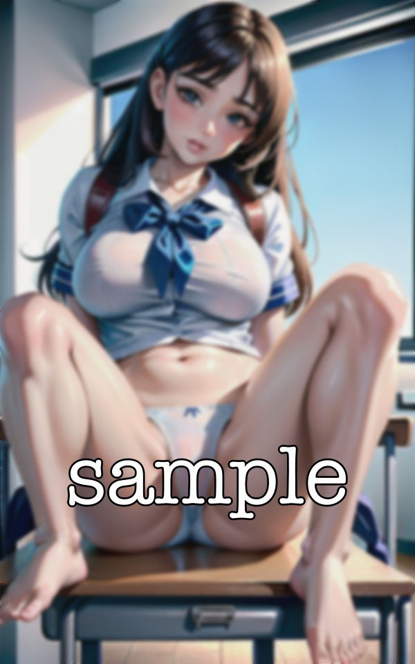 サンプル画像5:JKのまん筋スペシャル！放課後に先生と一緒に脚を開脚してテストの点数をあげてもらう・・(ワンピース企画) [d_362566]