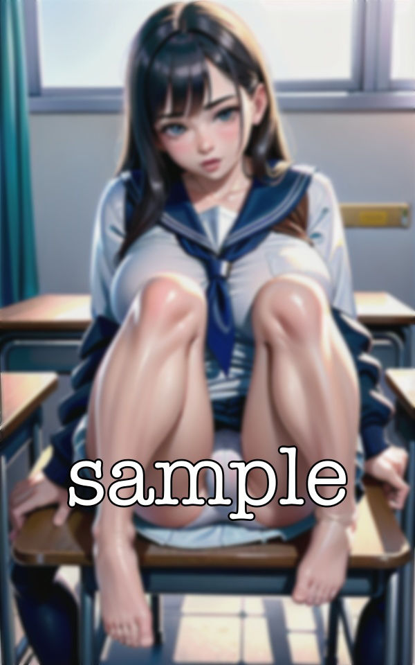 サンプル画像6:JKのまん筋スペシャル！放課後に先生と一緒に脚を開脚してテストの点数をあげてもらう・・(ワンピース企画) [d_362566]