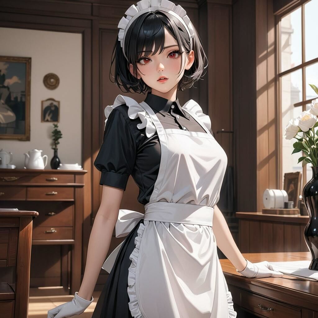 サンプル画像2:チ〇ポの掃除もおまかせ！たくさんご奉仕してくれる家政婦さん(ふりかけテキーラ) [d_362599]