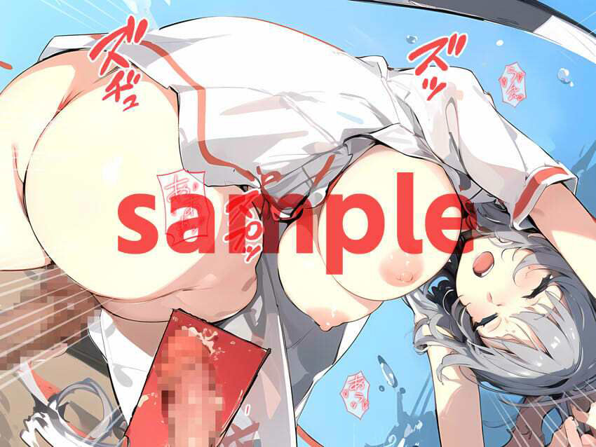 サンプル画像3:シノビM 雪泉（制服＋ナース服＋浴衣） AI修正版(Black and White) [d_362614]