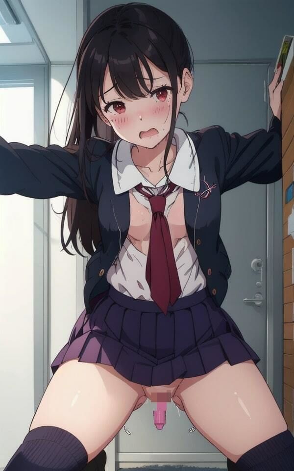 サンプル画像1:イキすぎ 服従プレイ 制服でおしっこ我慢 50枚収録(妄想AI) [d_362698]