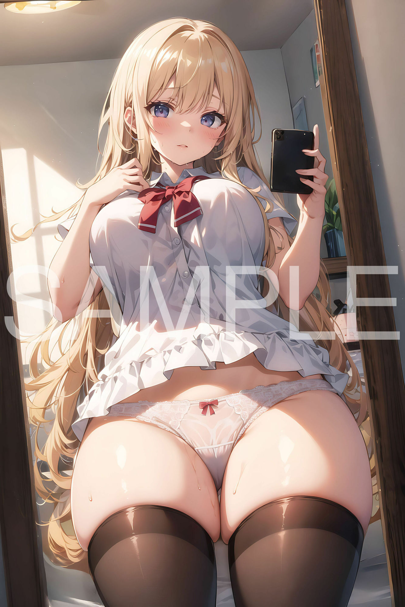 サンプル画像3:自撮り×美少女(aiもちち) [d_362712]