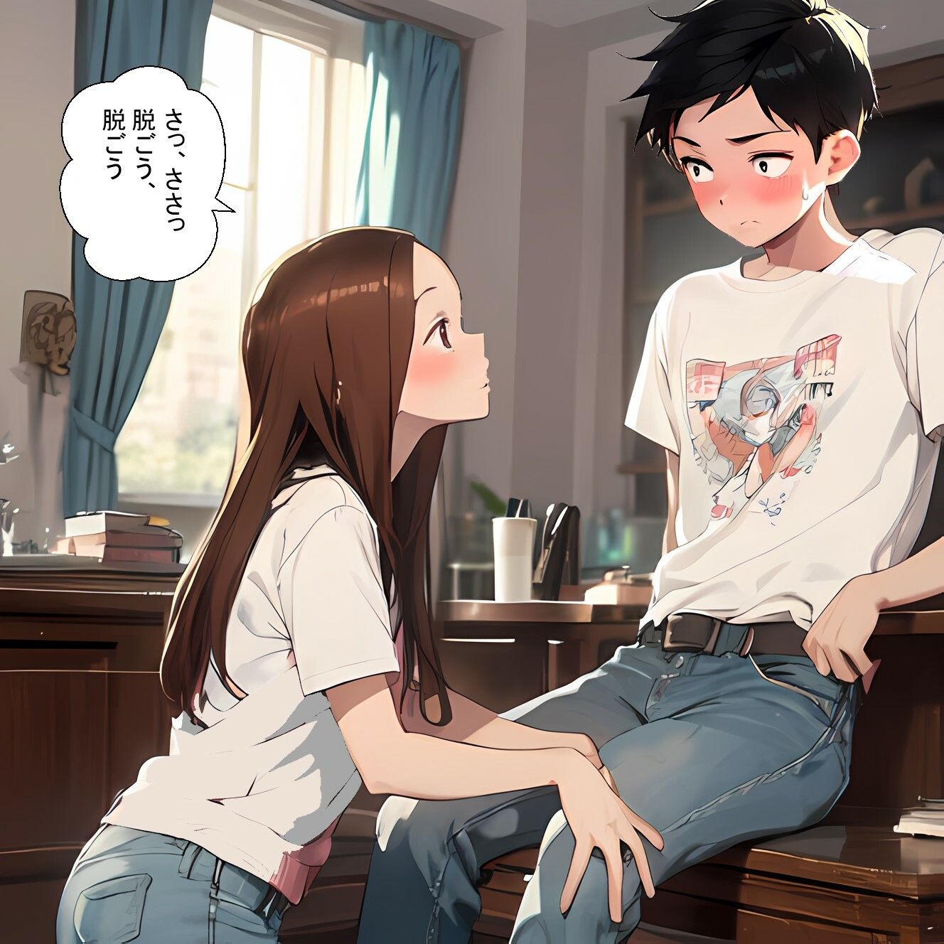 サンプル画像5:高木さんはフェラ上手(鮫島猛) [d_362945]